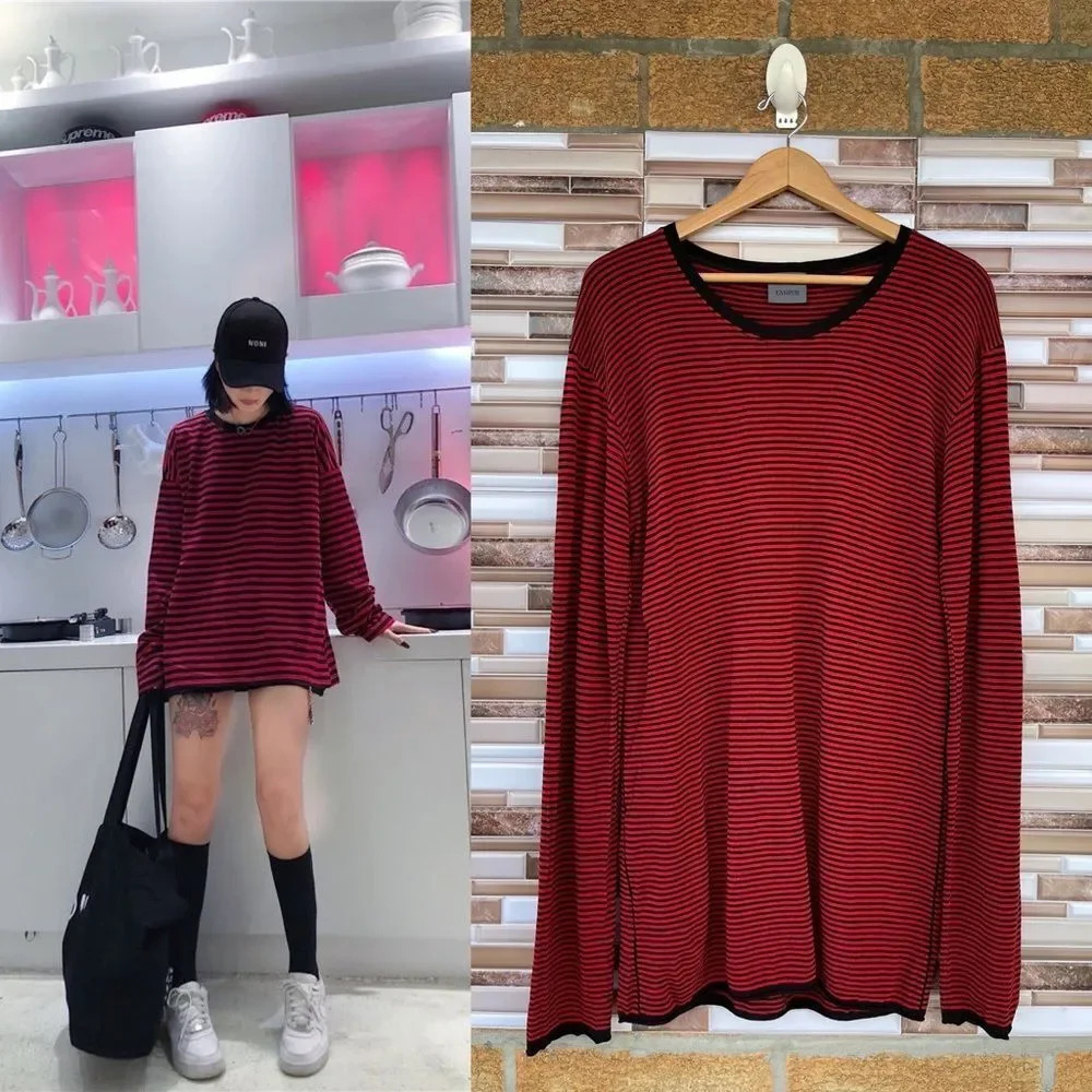 LANEUS viscose cashmere blend top XL